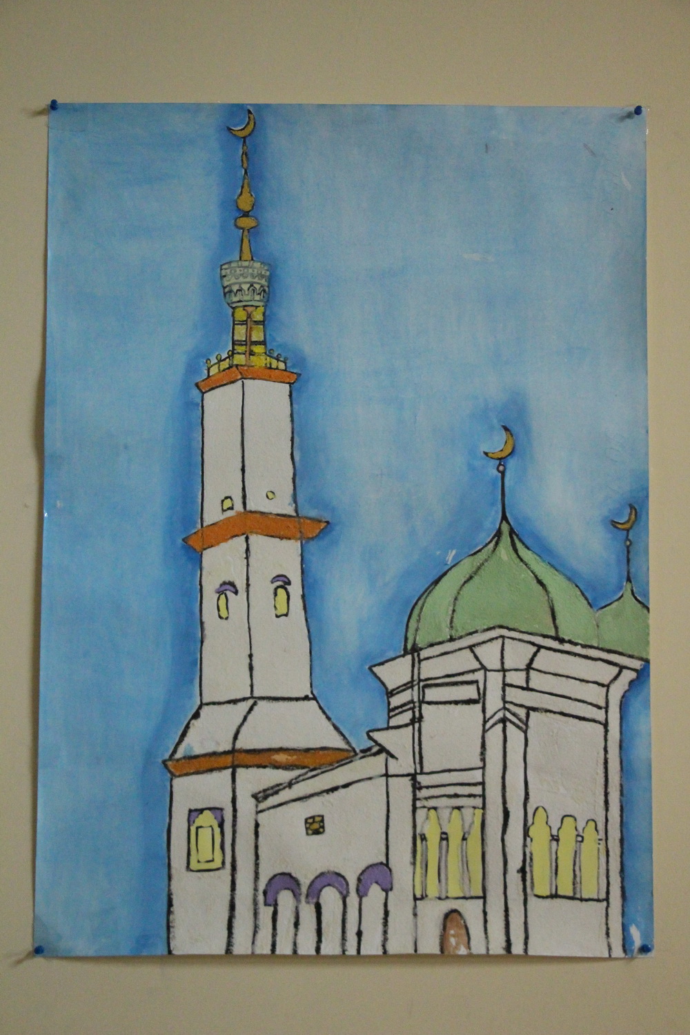 Детский рисунок тобольский кремль